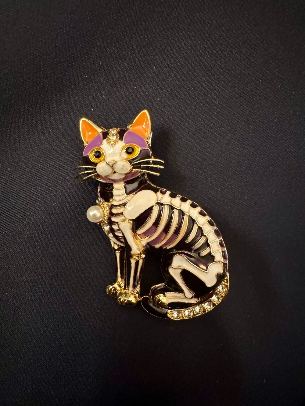 Cat Skeleton Enamel Pins - You choose - Picture 4 of 8
